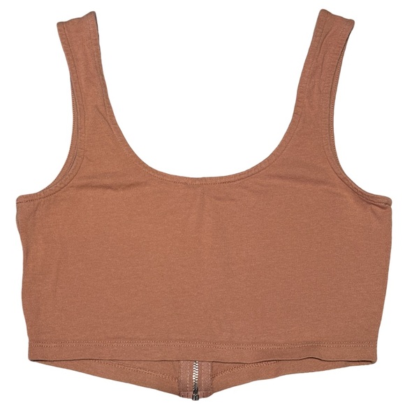 2/$7 Zip-up crop top - Picture 2 of 2